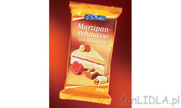 Masa marcepanowa Belbake, cena 5,99 PLN za 200 g 
- o niepowtarzalnym smaku i aromacie ...