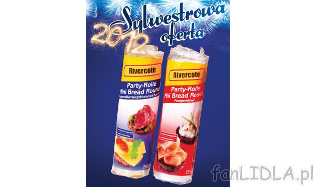 Minichlebki , cena 3,49 PLN za 250 g 
- żytni pełnoziarnisty lub pumpernikiel, ...