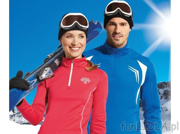 Narciarska bluza polarowa damska lub męska Crivit Sports, cena 33,99 PLN za 1 szt. ...