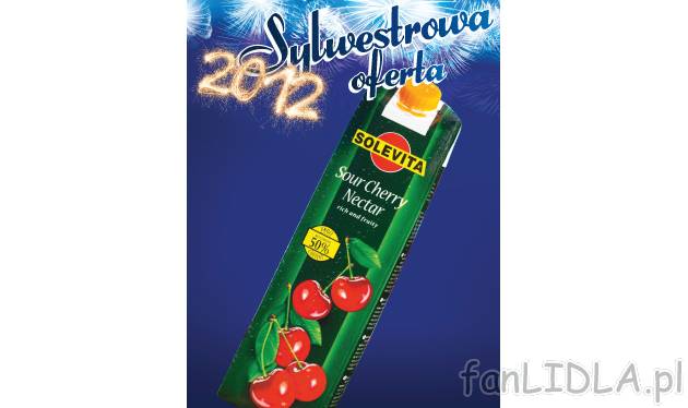 Nektar wiśniowy , cena 4,99 PLN za 1 L 
- wyprodukowany ze starannie wyselekcjonowanych ...