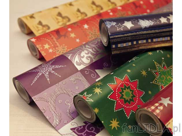 Papier prezentowy Melinera, cena 5,99 PLN za 1 szt. 
- gruby 80 g/m2, 
- wymiary: ...