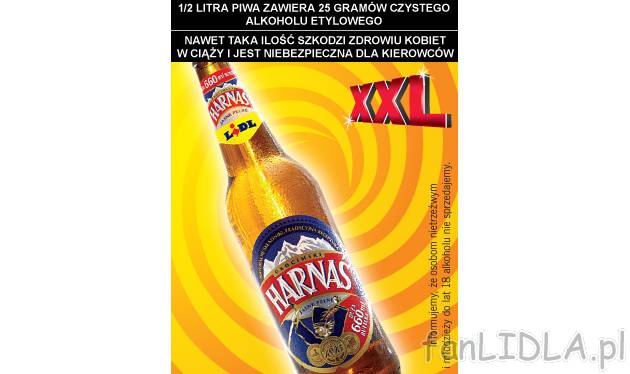Piwo Harnaś , cena 2,49 PLN za 660 ml 
-  660 ml/ 1 opak. 
-  1L= 3.77
