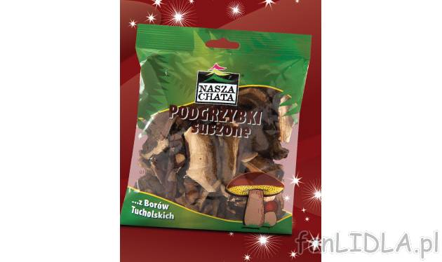 Podgrzybki suszone , cena 9,99 PLN za 40 g 
-  z&nbsp;borów tucholskich