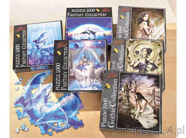 Puzzle 1000 elementów , cena 15,99 PLN za 1 opak. 
- z motywami gotyckimi lub ...