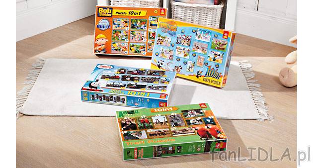Puzzle 10 w 1 , cena 23,99 PLN za 1 opak. 
- dla dzieci w wieku powyżej 3 lat ...