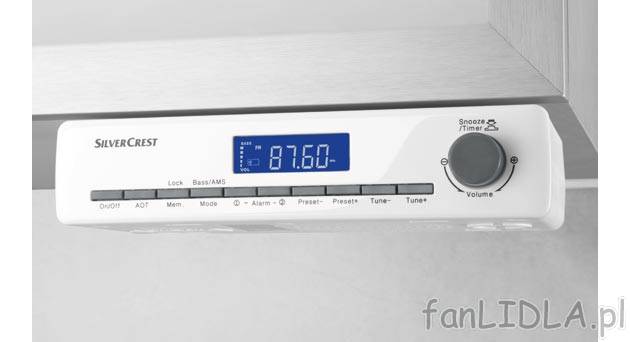 Radio podwieszane Silvercrest, cena 59,90 PLN za 1 szt. 
- funkcjonalne radio UKF ...