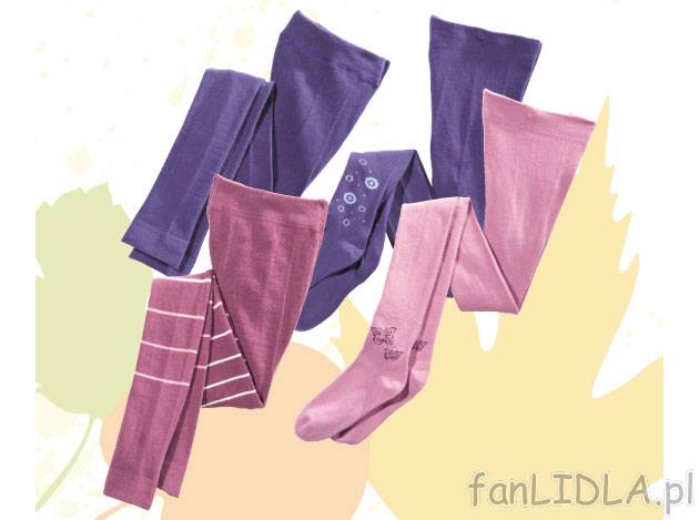 Rajstopki lub legginsy dziewczęce , cena 11,99 PLN za 1 para 
- idealnie dopasowane ...