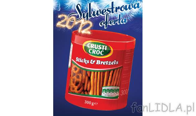 Słone przekąski , cena 3,99 PLN za 300 g 
- w wygodnym opakowaniu, 
- do wyboru: ...