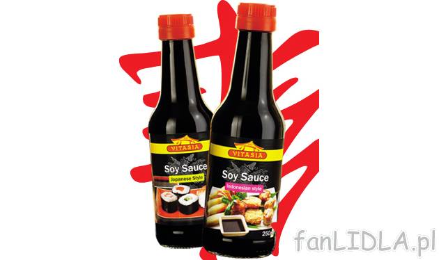 Sos sojowy , cena 4,49 PLN za 250 ml 
- różne rodzaje 
- 250 ml/ 1 opak. 
- ...