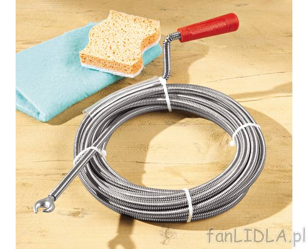 Spirala do czyszczenia rur Powerfix, cena 21,99 PLN za 1 opak. 
- z ocynkowanej ...