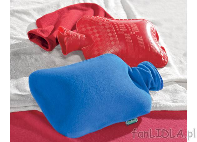 Termofor z polarowym pokrowcem Sensiplast, cena 18,99 PLN za 1 szt. 
- łagodzi ...