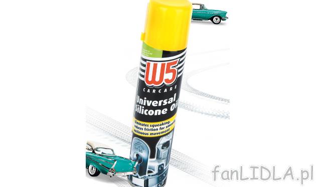 Uniwersalny olej silikonowy W5, cena 5,99 PLN za 200 ml 
- stosowany również ...