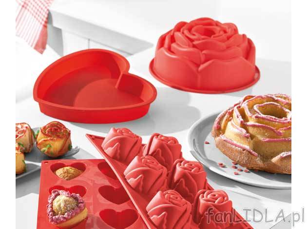 Walentynkowa forma do pieczenia z silikonu Cassetti, cena 14,99 PLN za 1 opak. 
- ...