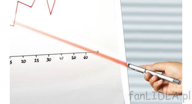 Wskaźnik laserowy 3 w 1 United Office, cena 16,99 PLN za 1 szt. 
- drążek wskazujący ...