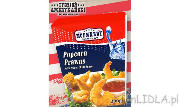 Krewetki w panierce , cena 12,99 PLN za 230 g/ 1 opak. 
- Danie szybkie i łatwe ...
