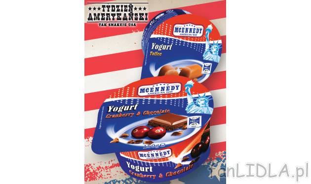 Jogurt amerykański , cena 1,79 PLN za 150 g/ 1 opak. 
- Różne rodzaje. 
- Pyszny ...