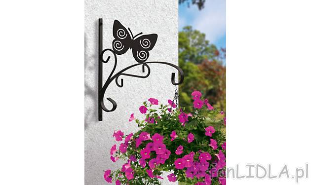 Hak ścienny do mocowania kwietników Florabest, cena 14,99 PLN za 1 szt. 
- dekoracyjny ...