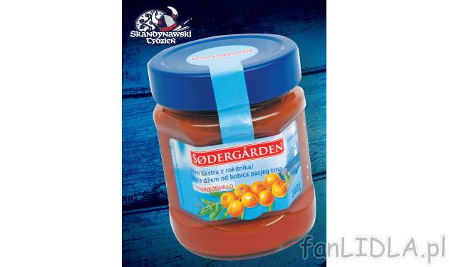 Konfitura z rokitnika , cena 7,99 PLN za 240 g/ 1 opak. 
- Konfitura z rokitnika ...