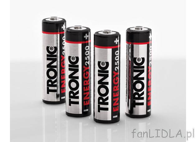Akumulatorki Ni-MH Tronic, cena 14,99 PLN za 1 opak. 
- do wyboru: 
- 4 szt. AA ...