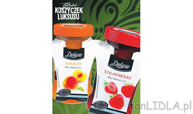 Dżem ekstra , cena 5,99 PLN za 250 g/ 1 opak. 
- Różne rodzaje. 
- Niskosłodzony. ...