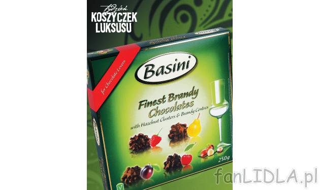 Pralinki z orzechami , cena 12,99 PLN za 250 g/ 1 opak. 
- Praliny z czekolady ...