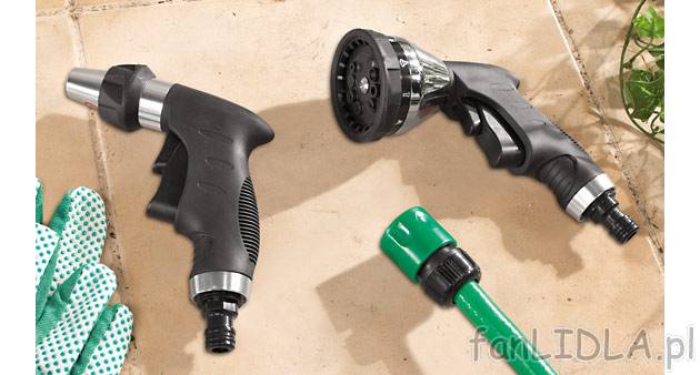 Pistolet rozpylający Florabest, cena 24,99 PLN za 1 szt. 
- aluminiowy 
- regulacja ...