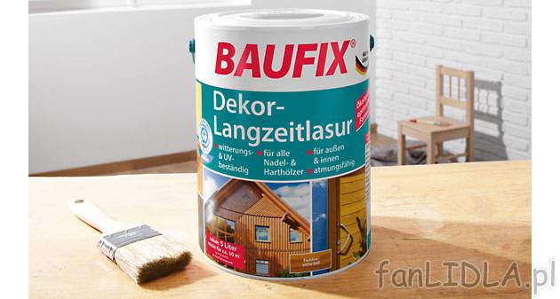 Lazura dekoracyjna 5 l Powerfix, cena 49,99 PLN za 5 l = 1 opak. 
- odporna na ...