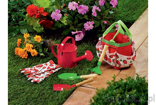 Narzędzia ogrodowe dla dzieci Florabest, cena 49,99 PLN za 1 opak. 
- praktyczny ...