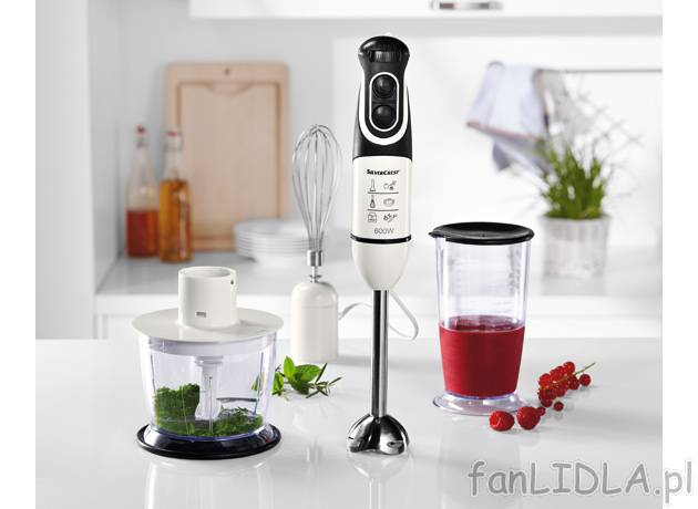 Blender 600 W z akcesoriami Silvercrest Kitchen Tools, cena 89,00 PLN za 1 opak. ...