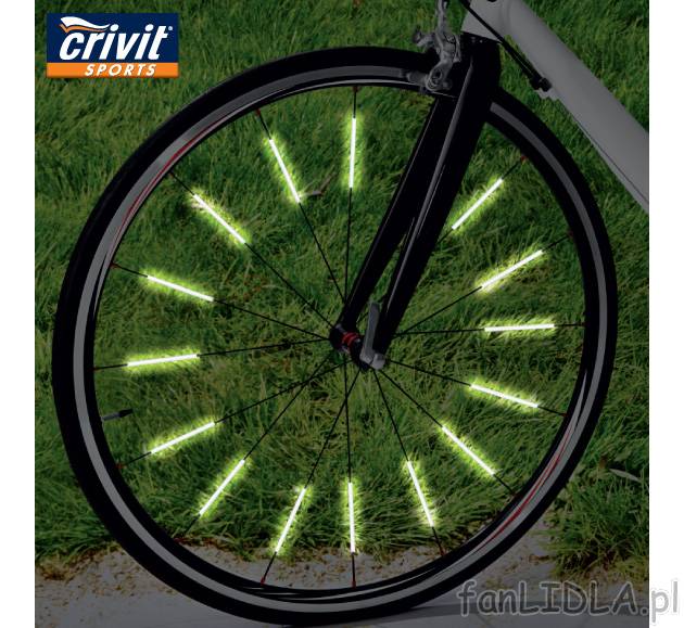 Odblaski na koło Crivit Sports, cena 21,99 PLN za 1 opak. 
- cena za 36 sztuk ...