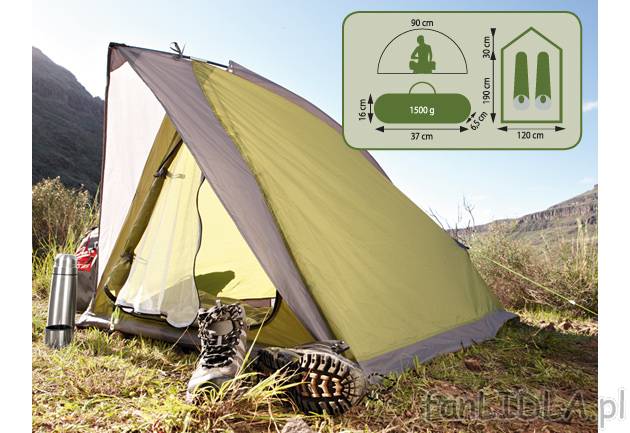 Lekki namiot 2-osobowy Rocktrail, cena 79,90 PLN za 1 opak. 
- wyjątkowo lekki ...