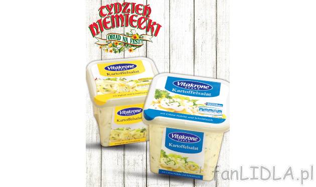 Sałatki ziemniaczane , cena 7,99 PLN za 1 kg / 1 opak. 
- Do wyboru: z jogurtem ...