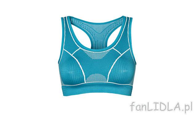 Funkcyjny biustonosz fitness Crivit, cena 21,99 PLN za 1 szt. 
- specjalna tkanina ...