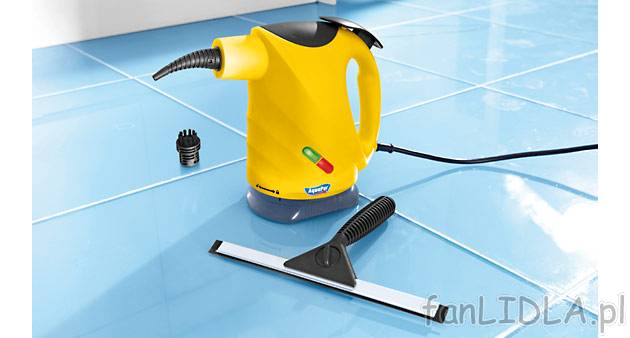 Ręczna myjka parowa 1300 W AquaPur, cena 89,90 PLN za 1 opak. 
- zapewnia higieniczną ...