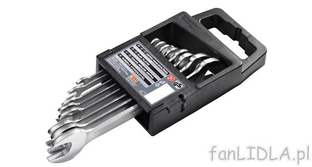 Komplet kluczy płaskich Powerfix, cena 44,99 PLN za 1 opak. 
- w zestawie 8 dwustronnych ...
