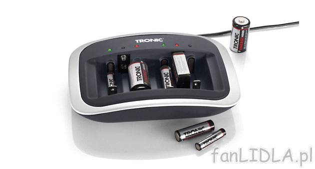 Ładowarka uniwersalna Tronic, cena 39,99 PLN za 1 szt. 
- do akumulatorków Ni-MH ...