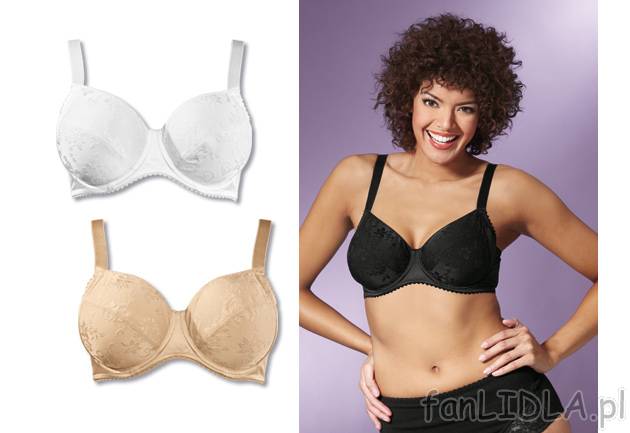 Biustonosz damski Jolinesse, cena 19,99 PLN za 1 szt. 
- miękki materiał o eleganckim ...
