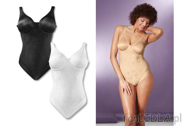 Body damskie Jolinesse, cena 24,99 PLN za 1 opak. 
- miękki materiał o eleganckim ...