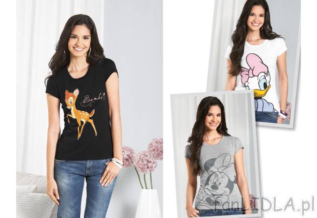 T-shirt damski , cena 21,99 PLN za 1 szt. 
- lekko dopasowana w talii koszulka ...