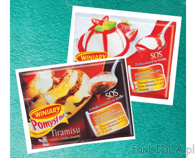 Winiary Pomysł na , cena 2,99 PLN za 80/90 g /1 opak. 
- 100 g = 3.74/3.32 
- ...