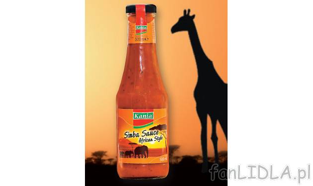 Sos Simba , cena 3,99 PLN za 500 ml/ 1 szt. 
- Sos Simba z warzywami i ziołami, ...