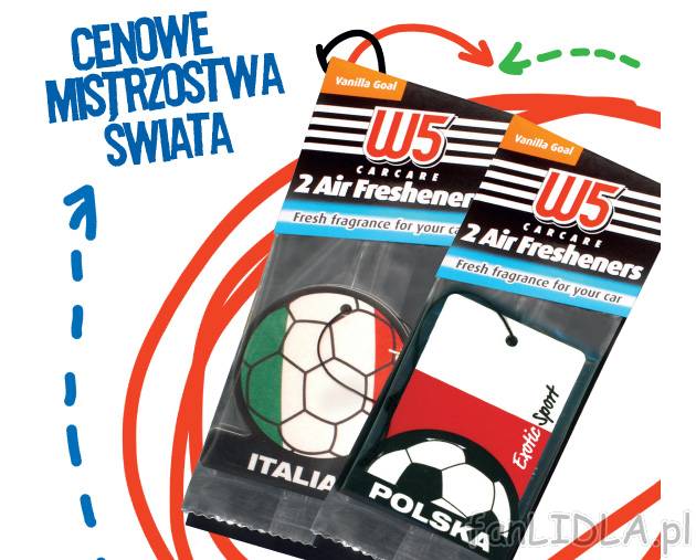 Odświeżacz powietrza , cena 3,99 PLN za 2 szt./ 1 opak. 
-  Różne rodzaje.