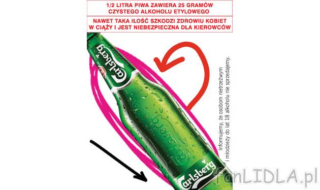Carlsberg , cena 2,22 PLN za 660 ml/ 1 opak. 
-  Aż 660 ml!