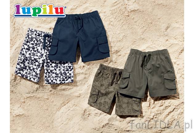 Bermudy chłopięce 2 pary Lupilu, cena 29,99 PLN za 2 pary 
- cena za 2 pary 
- ...