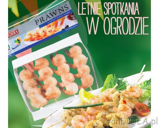 Szaszłyki z krewetek , cena 5,99 PLN za 110 g/ 1 opak. 
- Mini szaszłyki z krewetek. ...