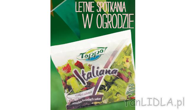 Mix sałat , cena 3,99 PLN za 120/160/170/200 g/1 opak. 
-  Różne rodzaje.