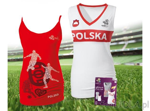 Topy damskie 2 szt. , cena 24,99 PLN za 2 szt. 
- na ramiączkach, z okrągłym ...