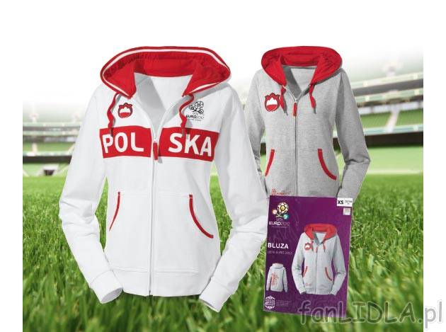 Bluza damska , cena 39,99 PLN za 1 szt. 
- z kapturem i obszernymi kieszeniami ...