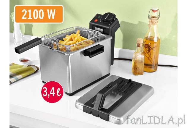 Frytkownica 2100 W Silvercrest Kitchen Tools, cena 129,00 PLN za 1 opak. 
- z obudową ...