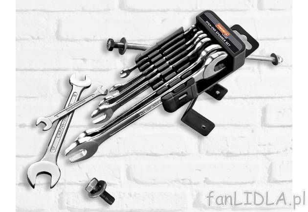 Komplet kluczy Powerfix, cena 21,99 PLN za 1 opak. 
- ze stali chromowo-wanadowej ...
